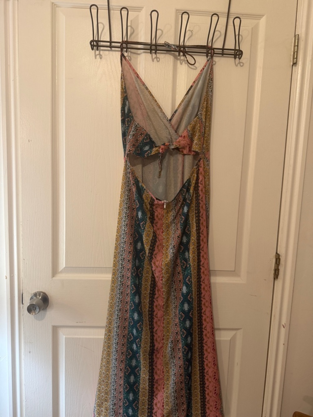 SHEIN Teal, Pink & Yellow Boho Print Maxi Dress - Picture 2 of 3